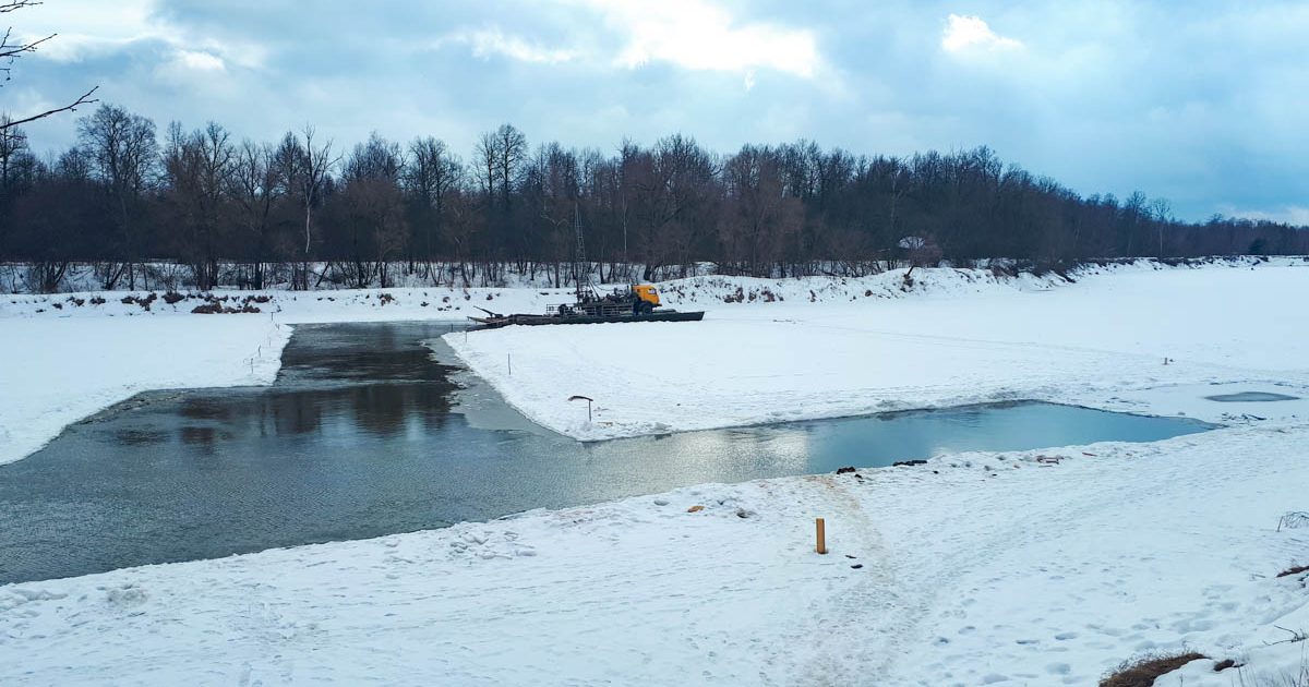 На реке Клязьма проводят работы по М-12