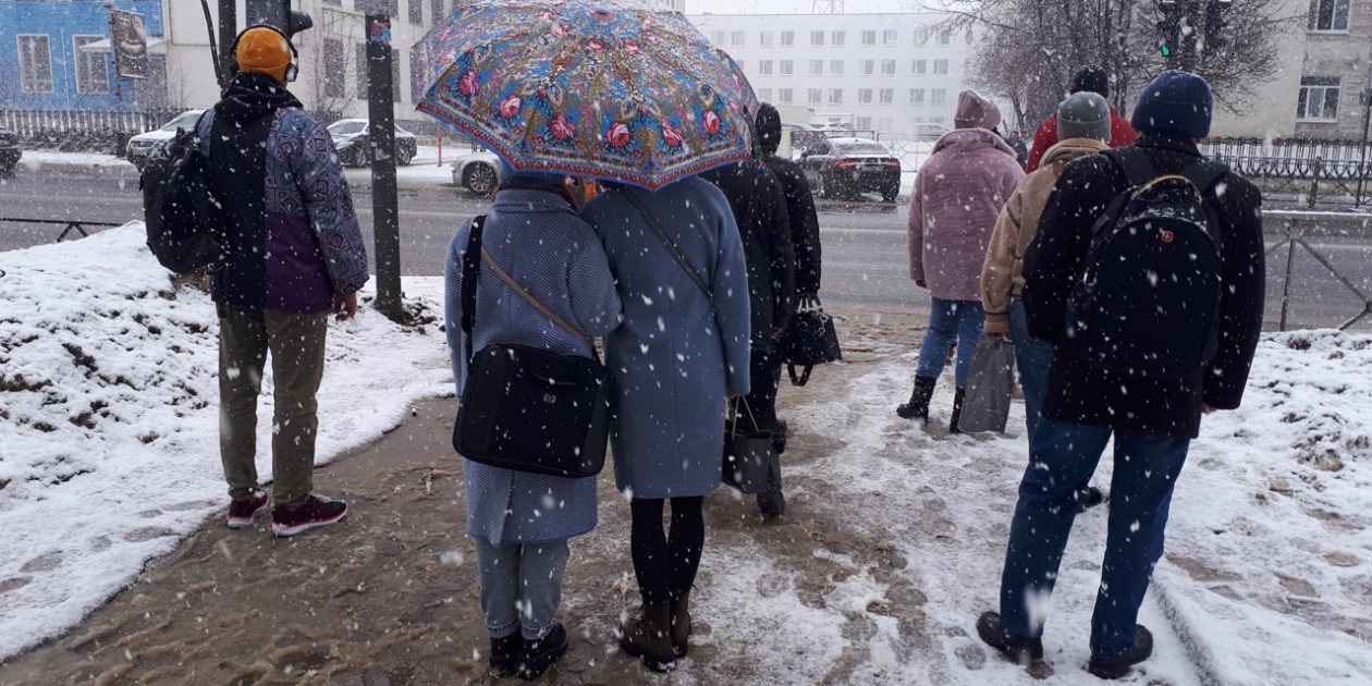 снегопад во Владимире