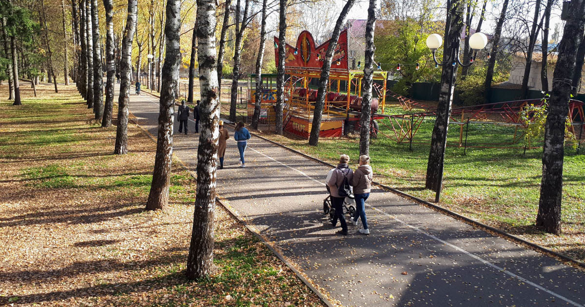 В парке с детьми пока можно только гулять